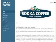 Tablet Screenshot of bodkacoffee.com